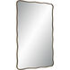 Basel 36 X 24 inch Dark Antique Brushed Brass Wall Mirror