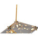 Canada 9 Light 12 inch Gold Chandelier Ceiling Light