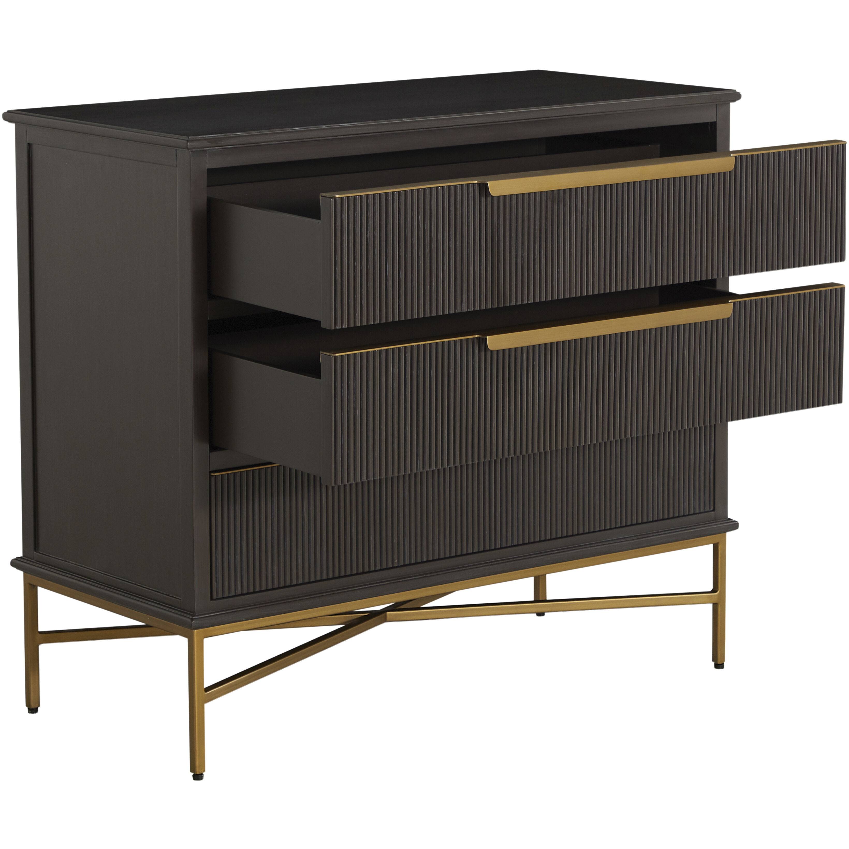 Riggs Sesame Black and Stained Brass Chest