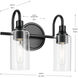 Kavi 2 Light 12.5 inch Black Vanity Light Wall Light