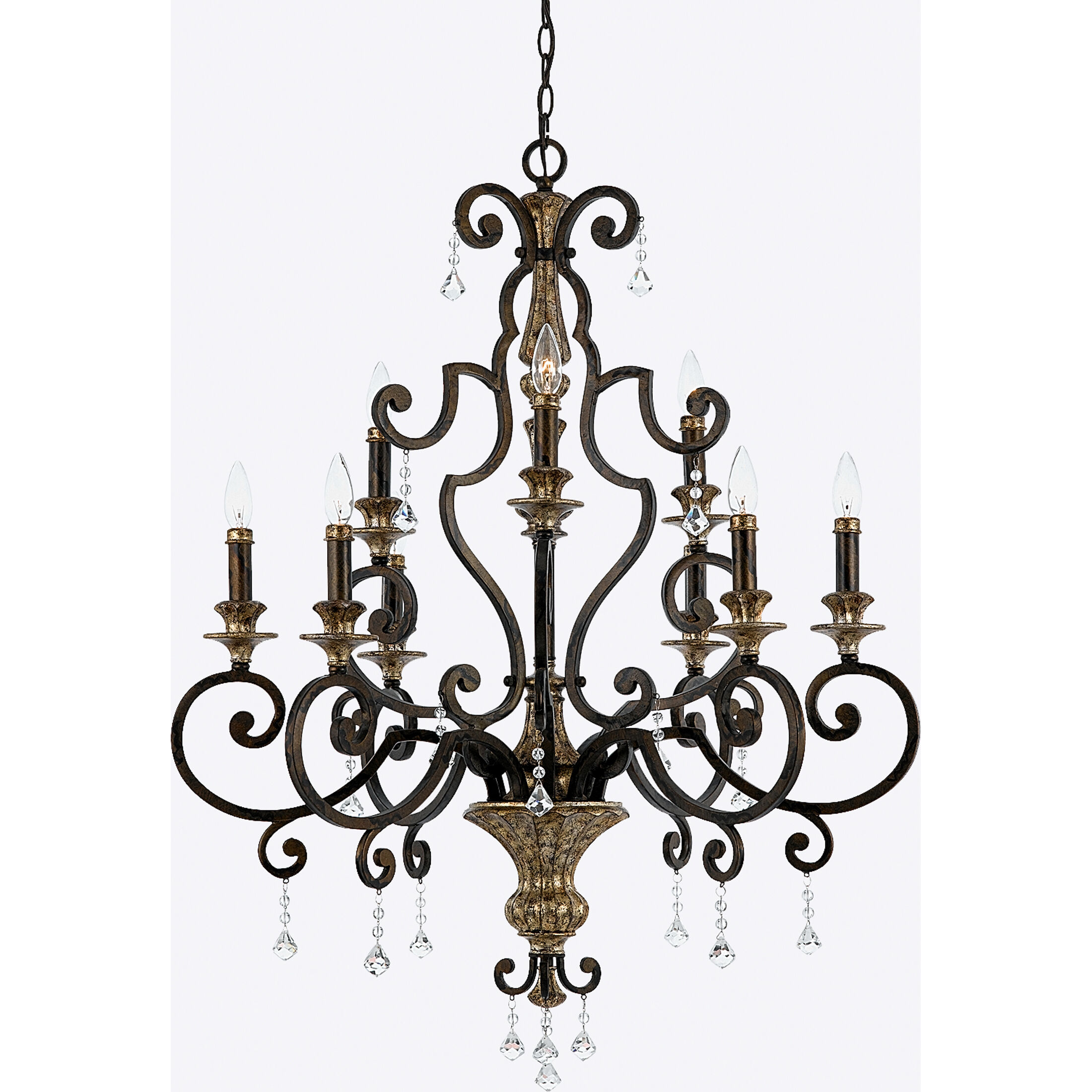 Marquette 9 Light 32 inch Heirloom Chandelier Ceiling Light