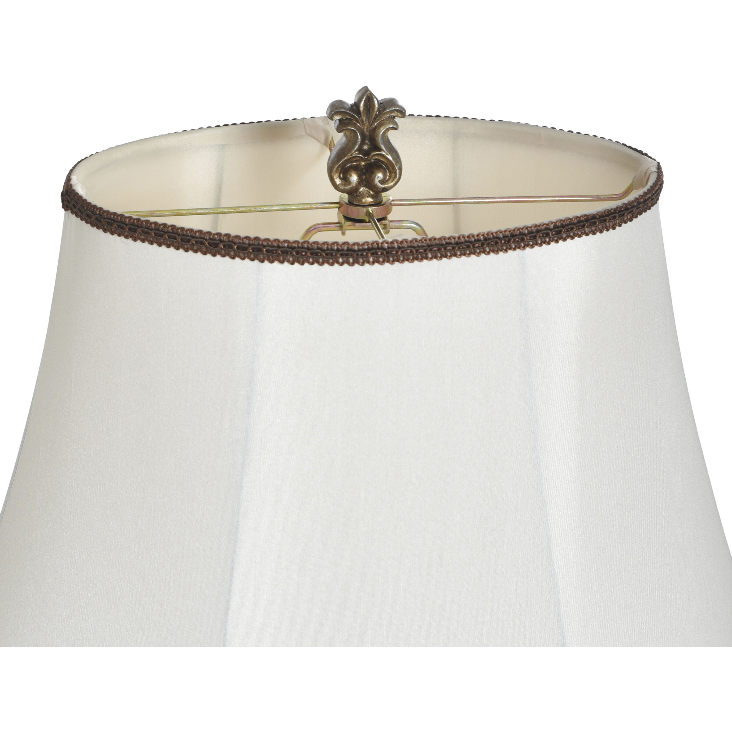 Magonia 28.5 inch 100 watt Cream and Off-White and Antique Gold Table Lamp Portable Light in Antique White with Gold