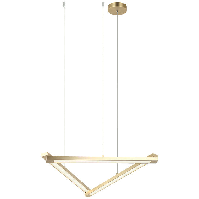 Archie 3 Light 1.38 inch Brushed Gold Pendant Ceiling Light