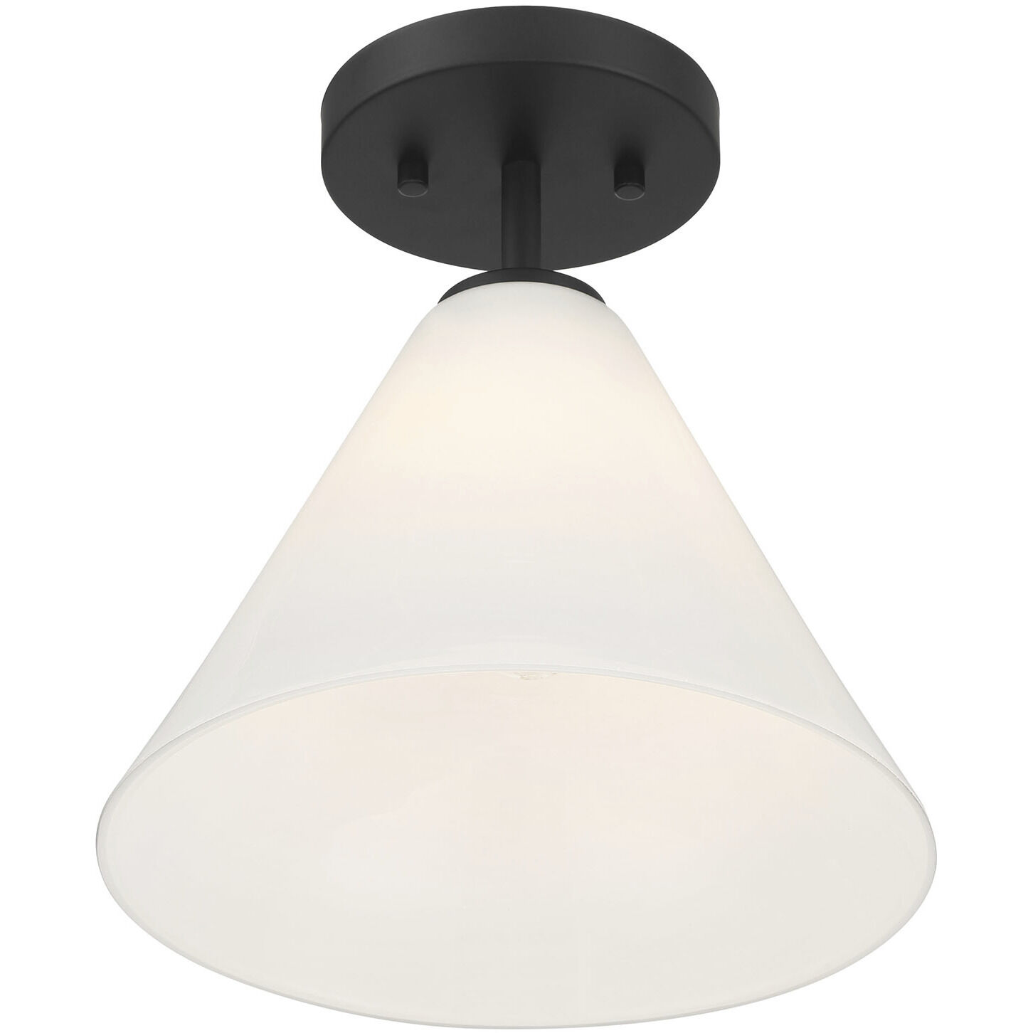 Blair 1 Light 10 inch Matte Black Mini-Pendant or Semi-Flush Ceiling Light