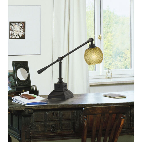 Brandon 21 inch 60 watt Dark Bronze Desk Lamp Portable Light