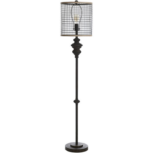 Signature 64 inch 100 watt Black Metal Floor Lamp Portable Light