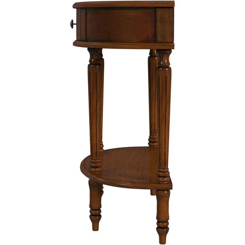 Mozart Demilune Console Table in Medium Brown