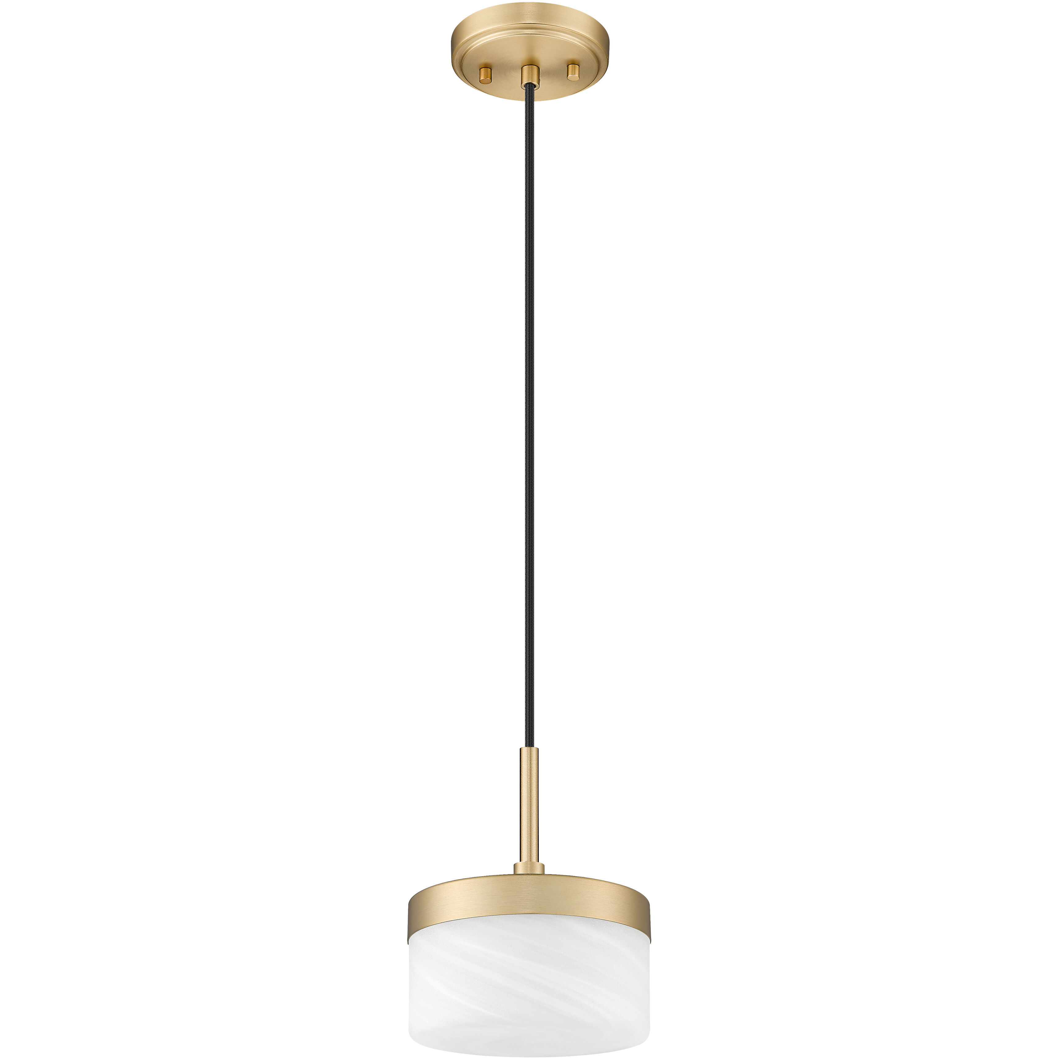 Renaud LED 6.75 inch Modern Gold Pendant Ceiling Light
