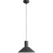 Faroe Pendant Ceiling Light in Flecked Black/Grey