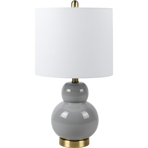 Limestone 22 inch 60 watt Brass Table Lamp Portable Light