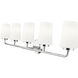 Montford 5 Light 40 inch Chrome Bath Vanity Light Wall Light