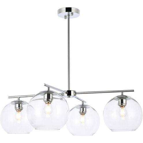 Opus 4 Light 31 inch Chrome Pendant Ceiling Light