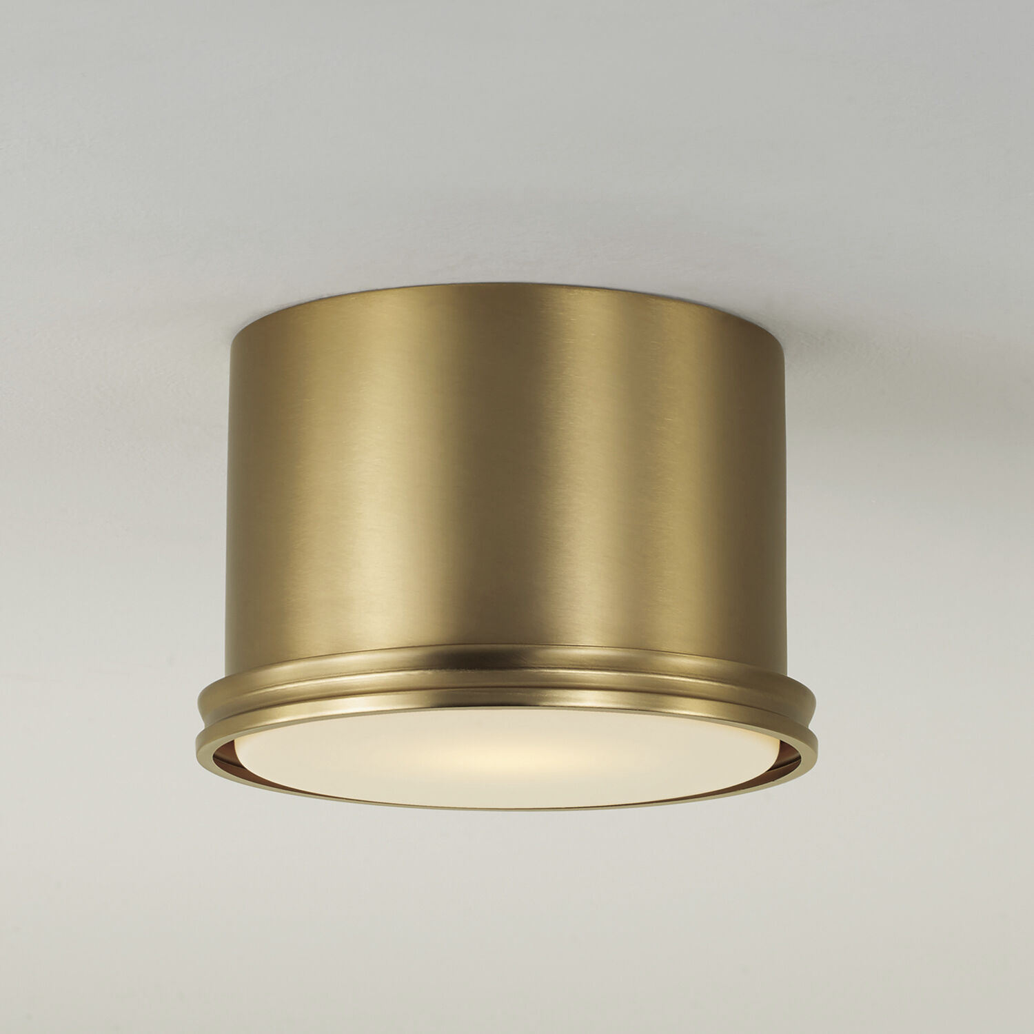 Griffin 1 Light 8.75 inch Aged Brass Flush Mount Ceiling Light