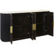 Marlowe 67 X 16 inch Cocoa and White and Gold Sideboard