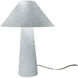 Lund 21.5 inch 120.00 watt Concrete and Brushed Brass Portable Lamp Portable Light