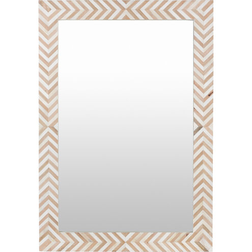 Kathryn 39 X 27 inch Natural Mirror, Rectangle