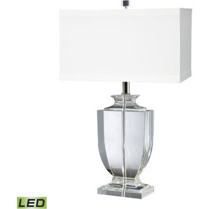 Crystal 27 inch 9.00 watt Clear Table Lamp Portable Light