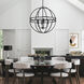 Avery 4 Light 26 inch Matte Black Pendant Ceiling Light