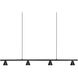 Dune LED 36.88 inch Black Linear Pendant Ceiling Light