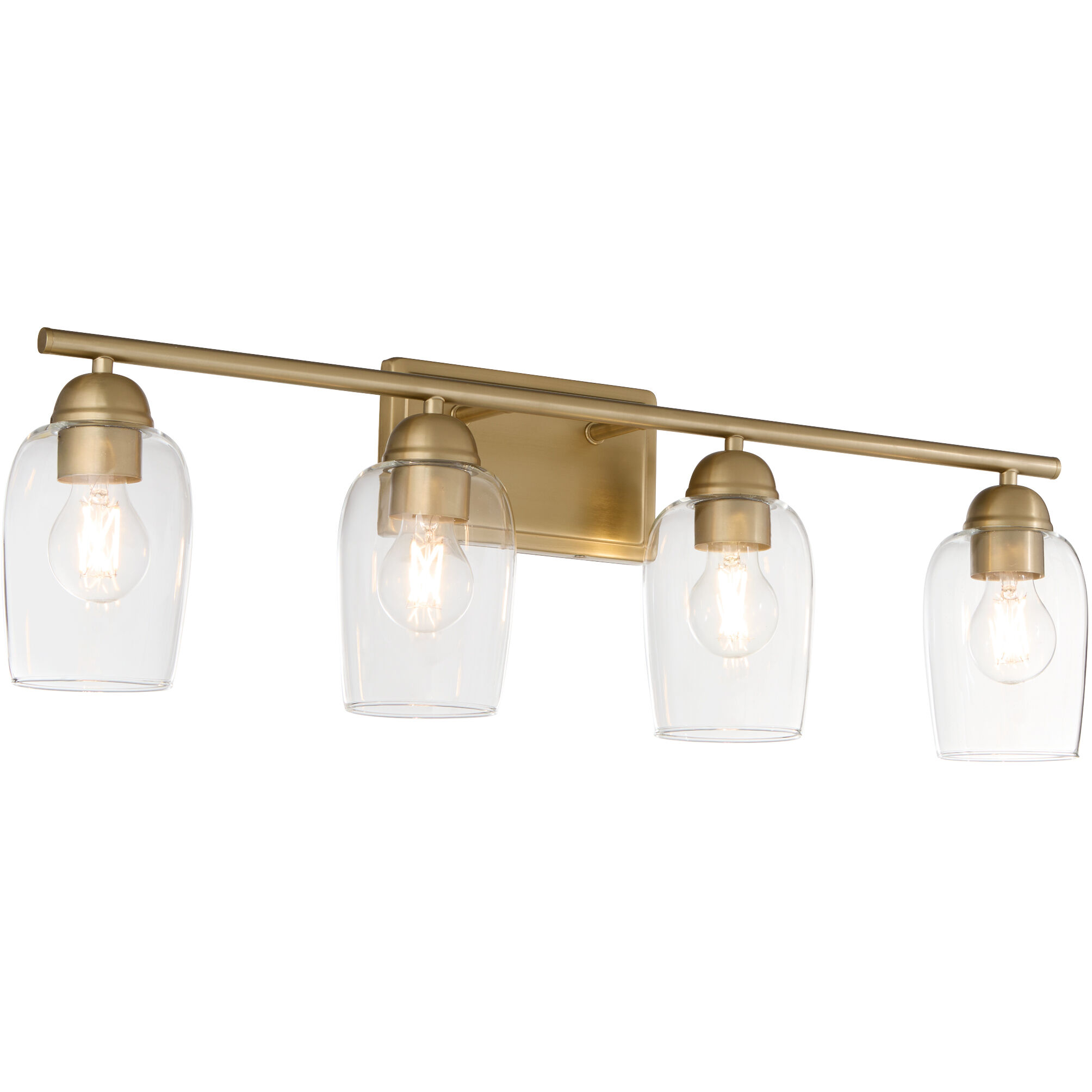 Wallinger 4 Light 30.25 inch Aged Brass Vanity Light Wall Light