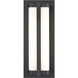 Amster LED 15.75 inch Powder Coated Black Outdoor Wall Sconce