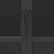 Union Black Iron & Clear Glass Tall Curio Cabinet