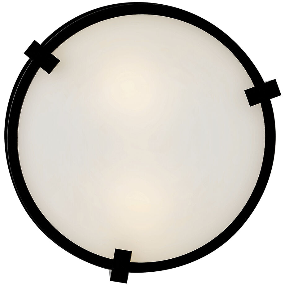 Lowell 2 Light 13 inch Black Outdoor Ceiling Light