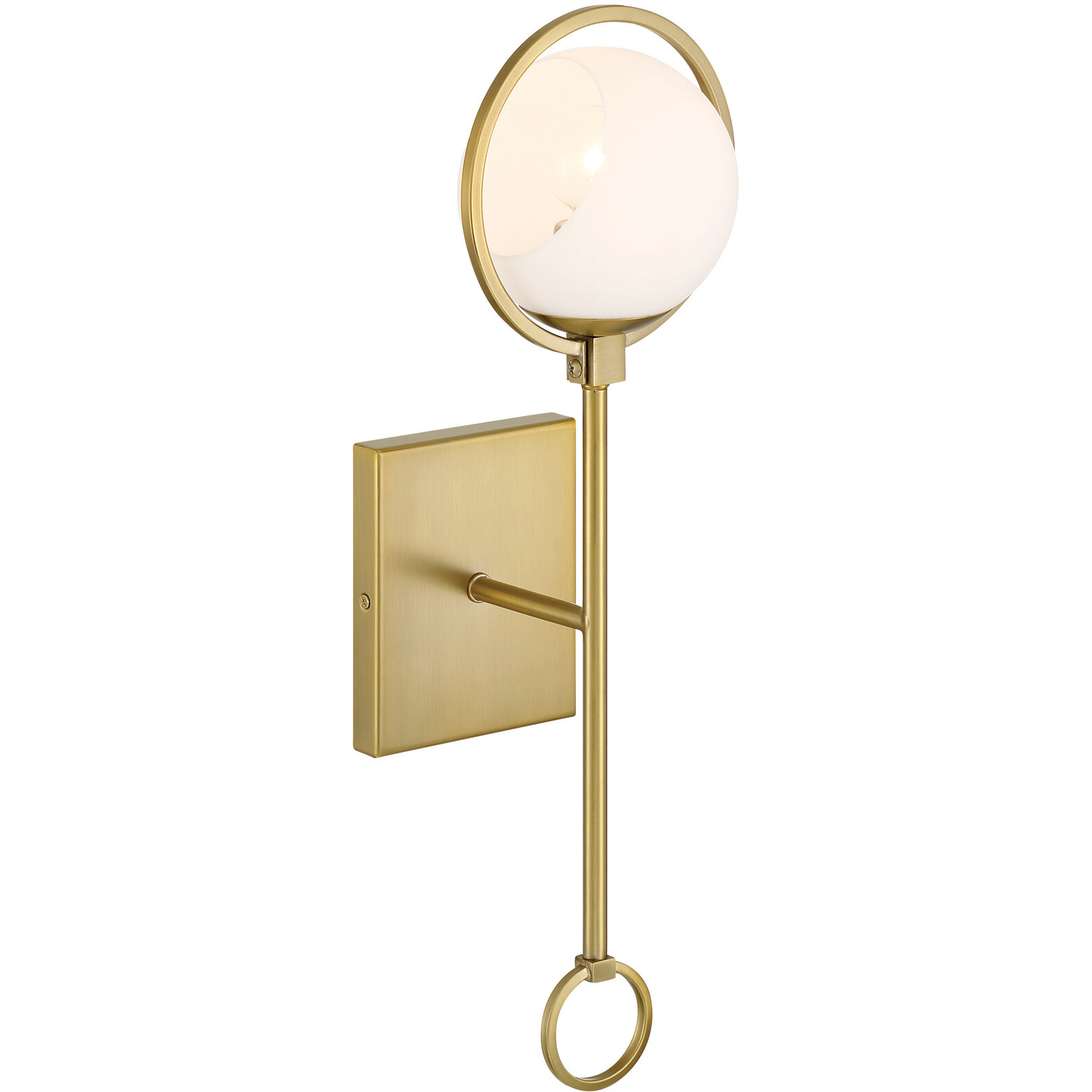 Teatro 1 Light 6.25 inch Brushed Gold Wall Sconce Wall Light