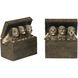 Puppy Trio 14 X 4 inch Brown with Cream and Natural Bookends