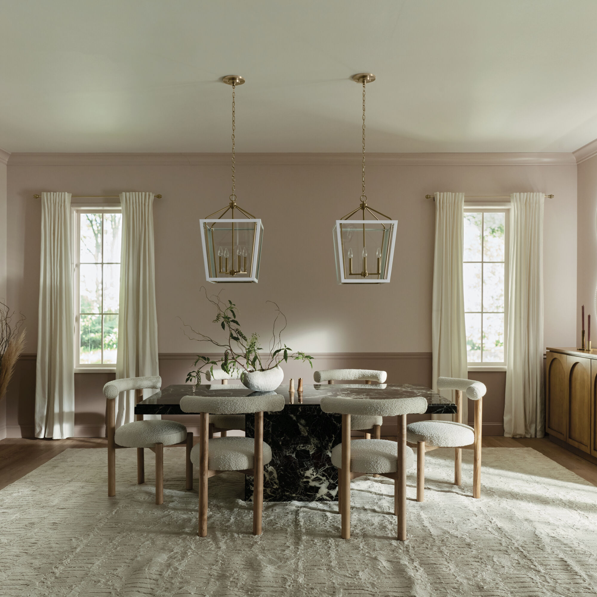 Delvin 4 Light 16 inch Champagne Bronze and White Foyer Pendant Ceiling  Light in Champagne Bronze with White