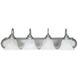 Booker 4 Light 30 inch Matte Nickel Vanity Light Wall Light