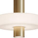 Sydney LED 10 inch Light Antique Brass Pendant Ceiling Light