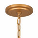 Windsor 4 Light 18 inch French Gold and Matte Black Pendant Ceiling Light