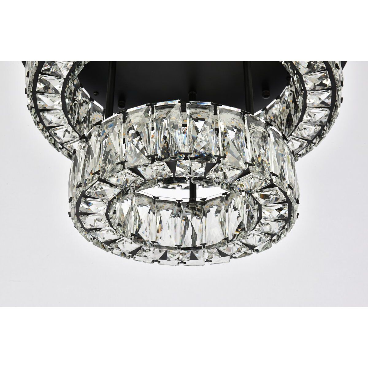 Monroe 2 Light 18 inch Black Flush Mount Ceiling Light 