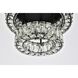 Monroe 2 Light 18 inch Black Flush Mount Ceiling Light 