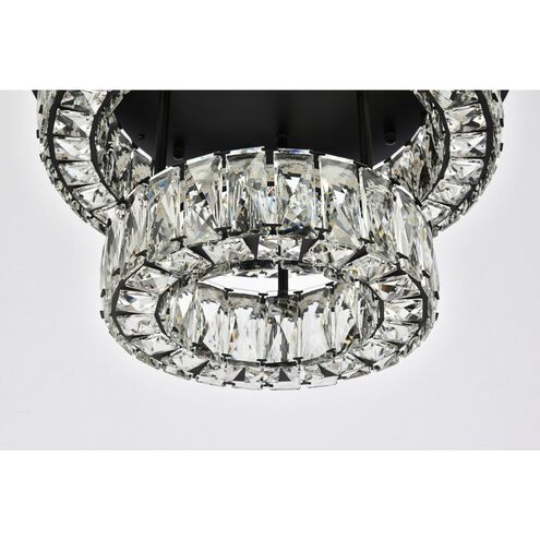 Monroe 2 Light 18 inch Black Flush Mount Ceiling Light