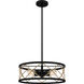 Cedar Park 4 Light 18 inch Matte Black Pendant Ceiling Light