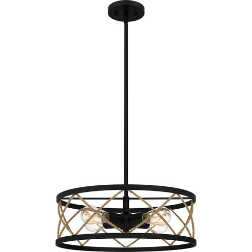 Cedar Park 4 Light 18 inch Matte Black Pendant Ceiling Light