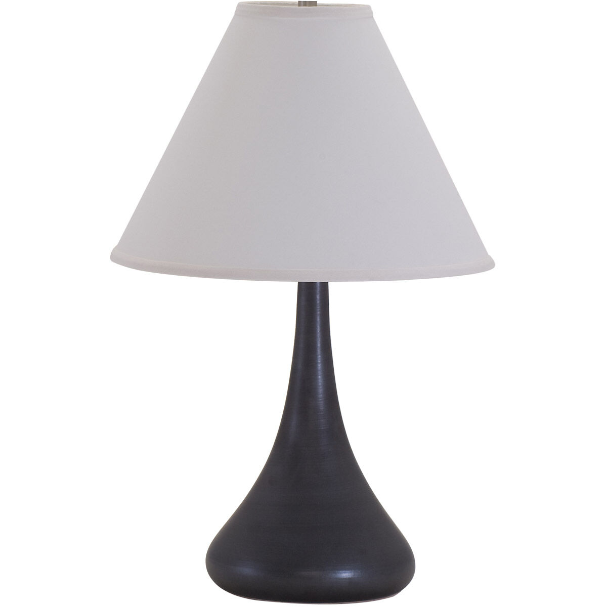 Scatchard 23 inch 100 watt Black Matte Table Lamp Portable Light