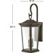 Bromley Outdoor Wall Mount Lantern in Oil Rubbed Bronze, Non-LED