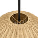 Elise 1 Light 16 inch Matte Black Indoor Pendant Ceiling Light