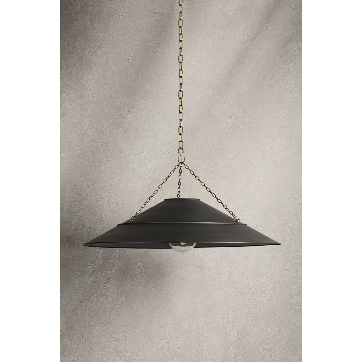 Arcane 1 Light 33.75 inch Patina Brass Pendant Ceiling Light