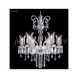 Venetian 6 Light 28 inch Silver Crystal Chandelier Ceiling Light