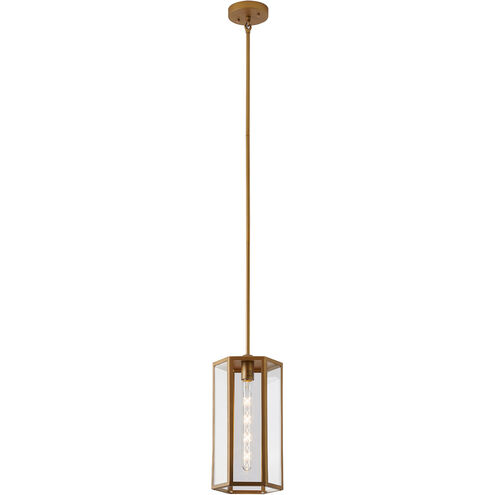 Canada 1 Light 9 inch Brass Outdoor Pendant