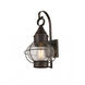 Ellington 1 Light 16.5 inch Bronze Outdoor Sconce in Clear Glass, Brass Traditions by Innovations Lighting