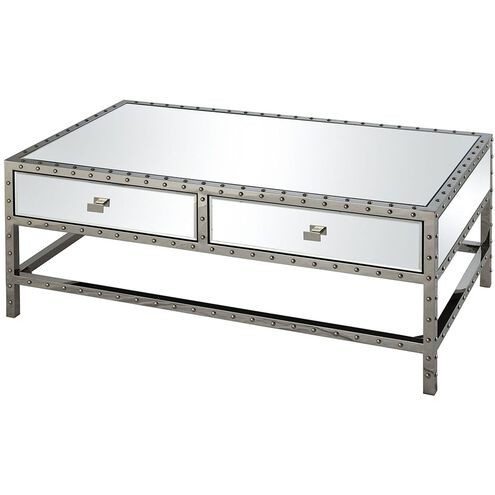 Riveting 43 X 24 inch Mirror Coffee Table