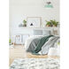 Jessa LED 12.75 inch Brushed Nickel/Green Flush Mount Ceiling Light in Brushed Nickel and Green