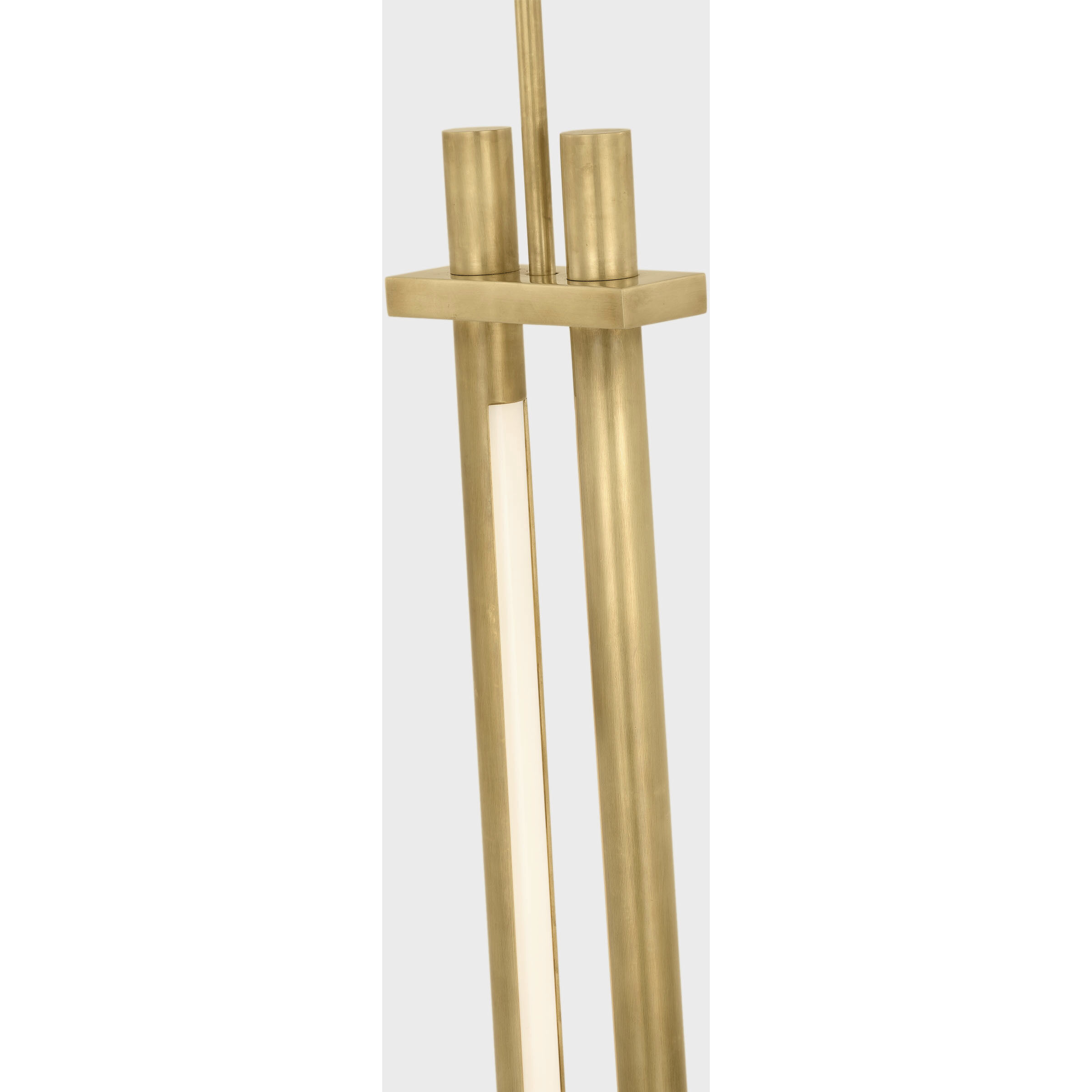 Kelly Wearstler Axis LED 4.5 inch Antique-Burnished Brass Double Pendant Ceiling Light