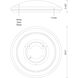 Malta LED 15 inch White Flush Mount Ceiling Light