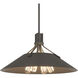 Henry 4 Light 23.1 inch Natural Iron and Dark Smoke Pendant Ceiling Light in Natural Iron/Dark Smoke